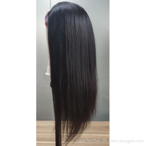 Headband wig kinky straight synthetic headband wig french curl silicon wig grip headband
